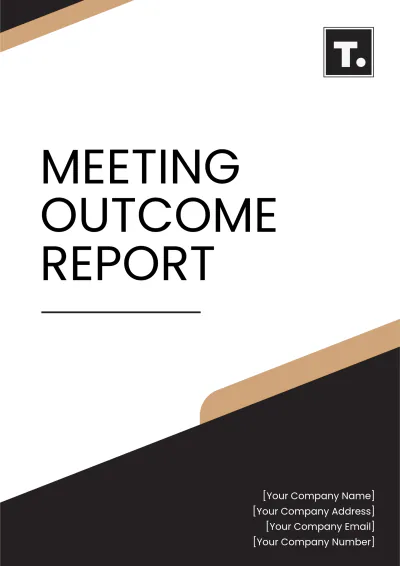 Free Meeting Outcome Report Template to Edit Online