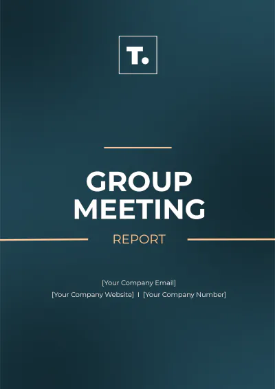 Free Group Meeting Report Template to Edit Online