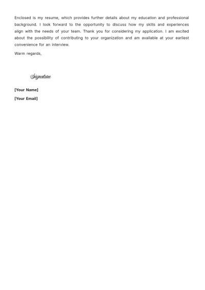 Free Psychiatric Nurse Cover Letter to Edit Online