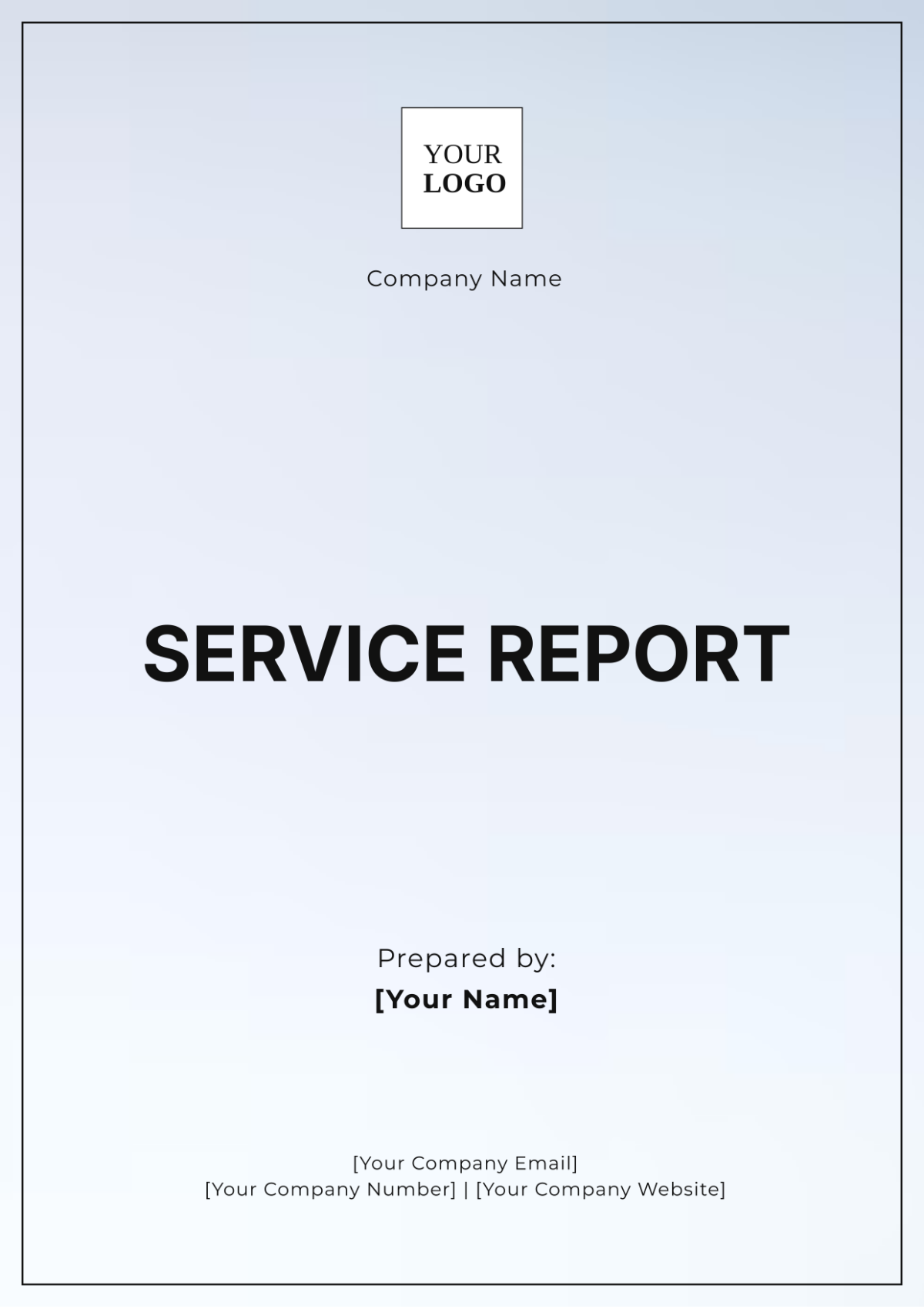 Service Report Template - Edit Online & Download