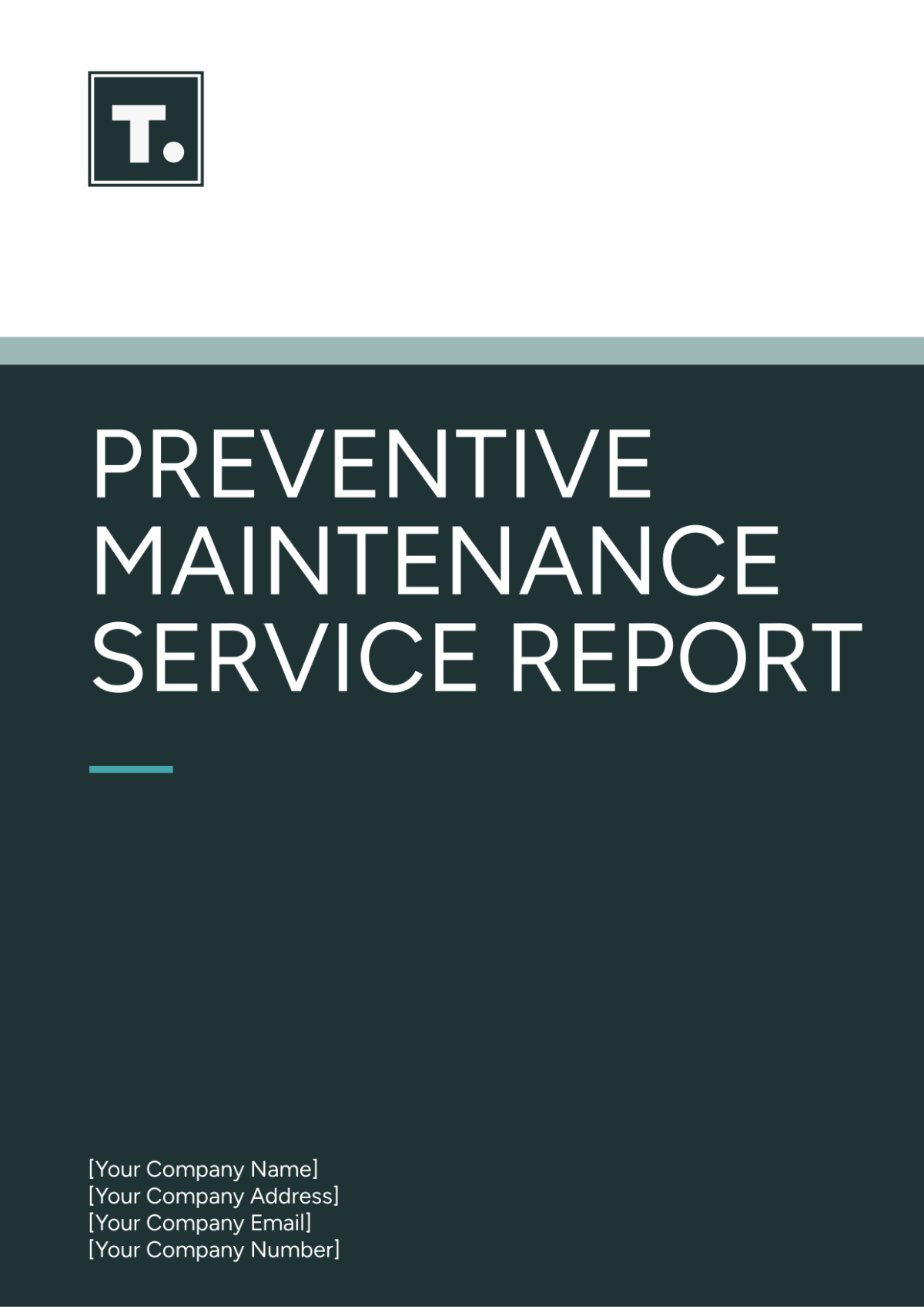 Free Preventive Maintenance Service Report Template