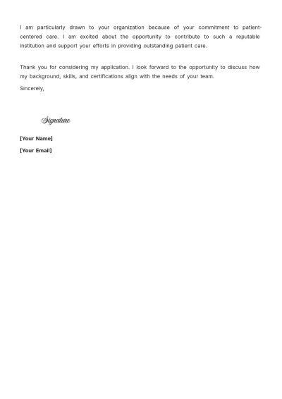 Free Nurse Case Manager Cover Letter to Edit Online