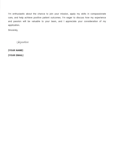 Free Entry Level Nurse Cover Letter to Edit Online