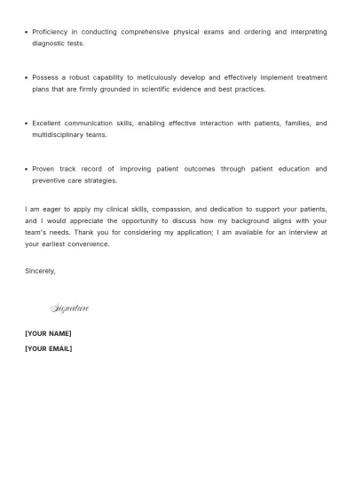 Free Nurse Practitioner Cover Letter to Edit Online