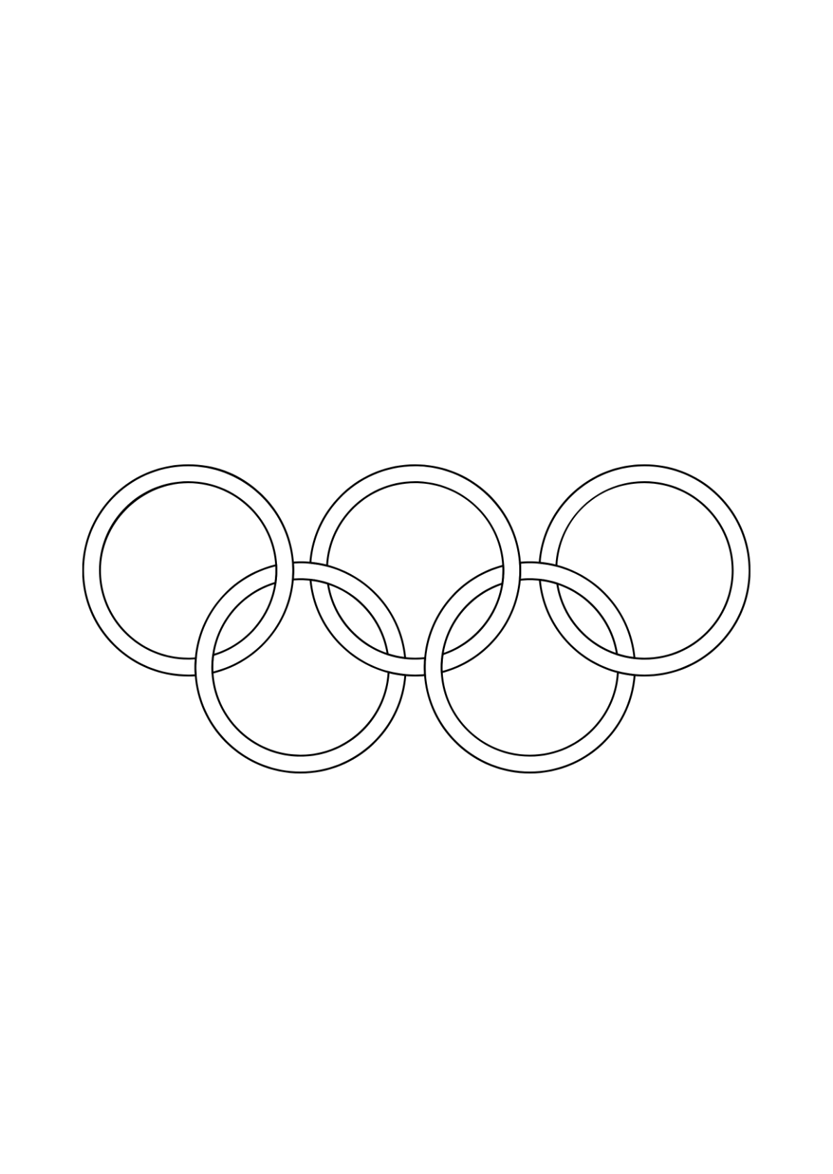 Olympics Rings Drawing