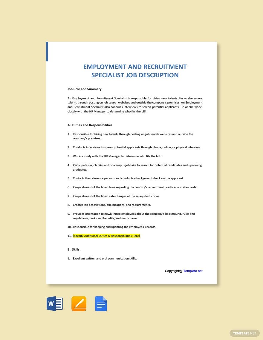 Employment Templates Word - Design, Free, Download | Template.net