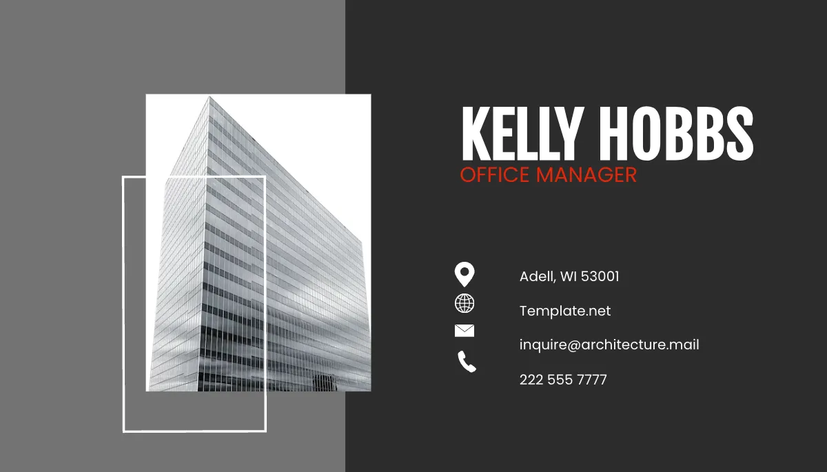 Free Architecture Construction Business Card Template to Edit Online