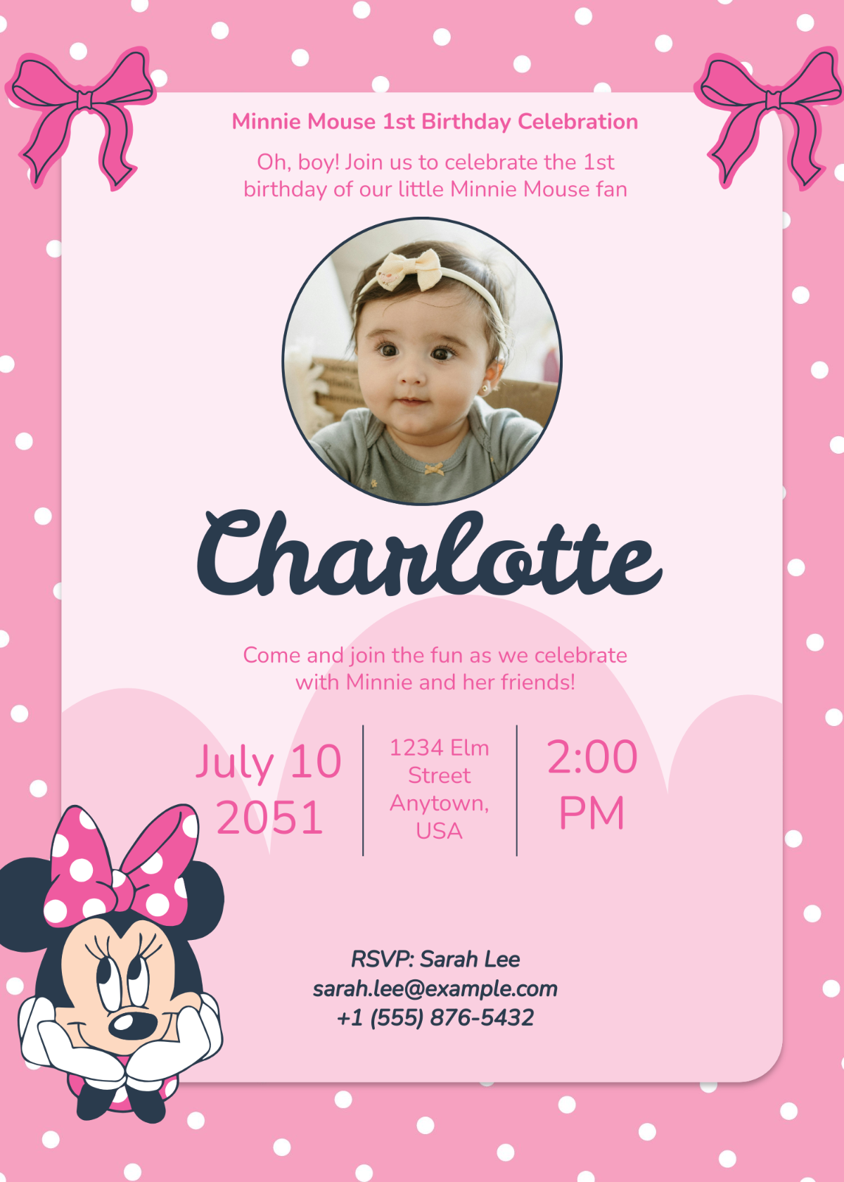Free Minnie Mouse Templates To Edit Online