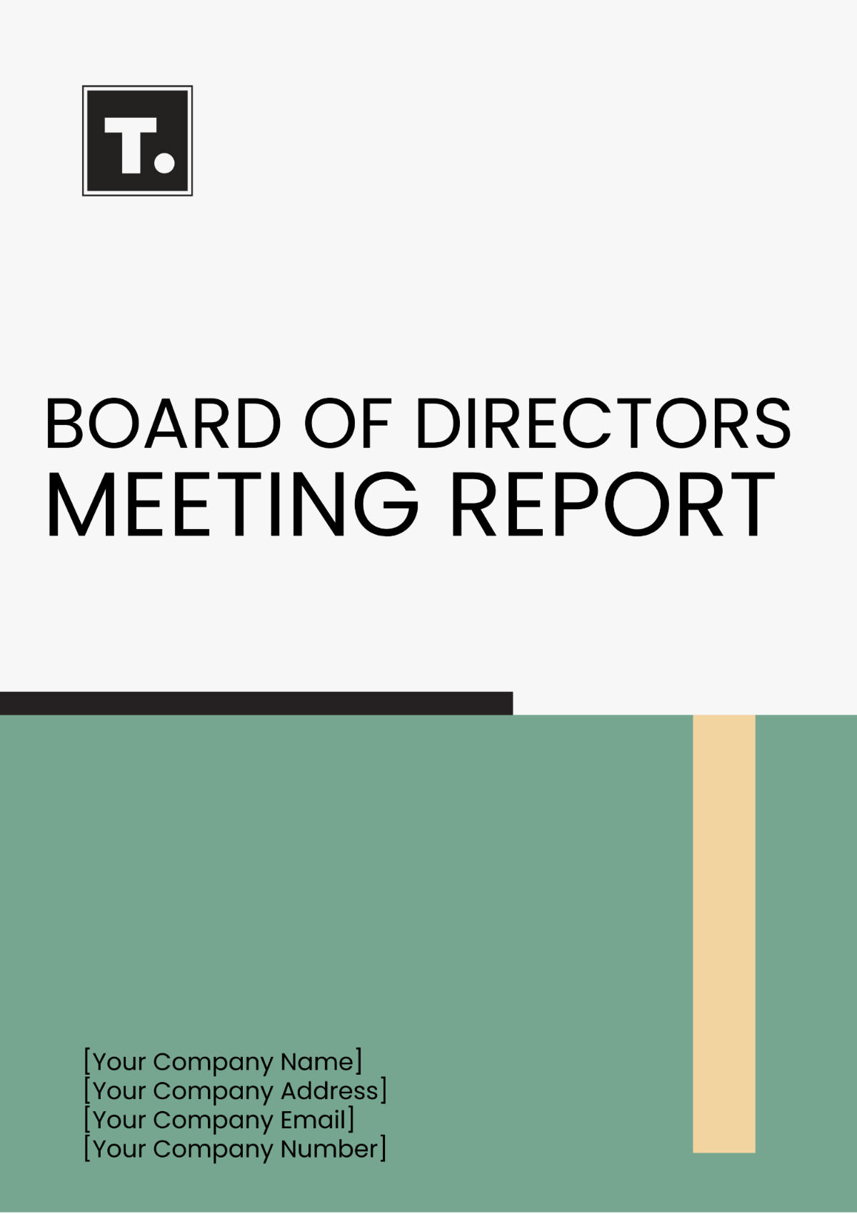 Board of Directors Meeting Report Template - Edit Online & Download