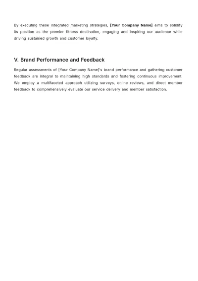 Free Gym Brand Strategy Template to Edit Online