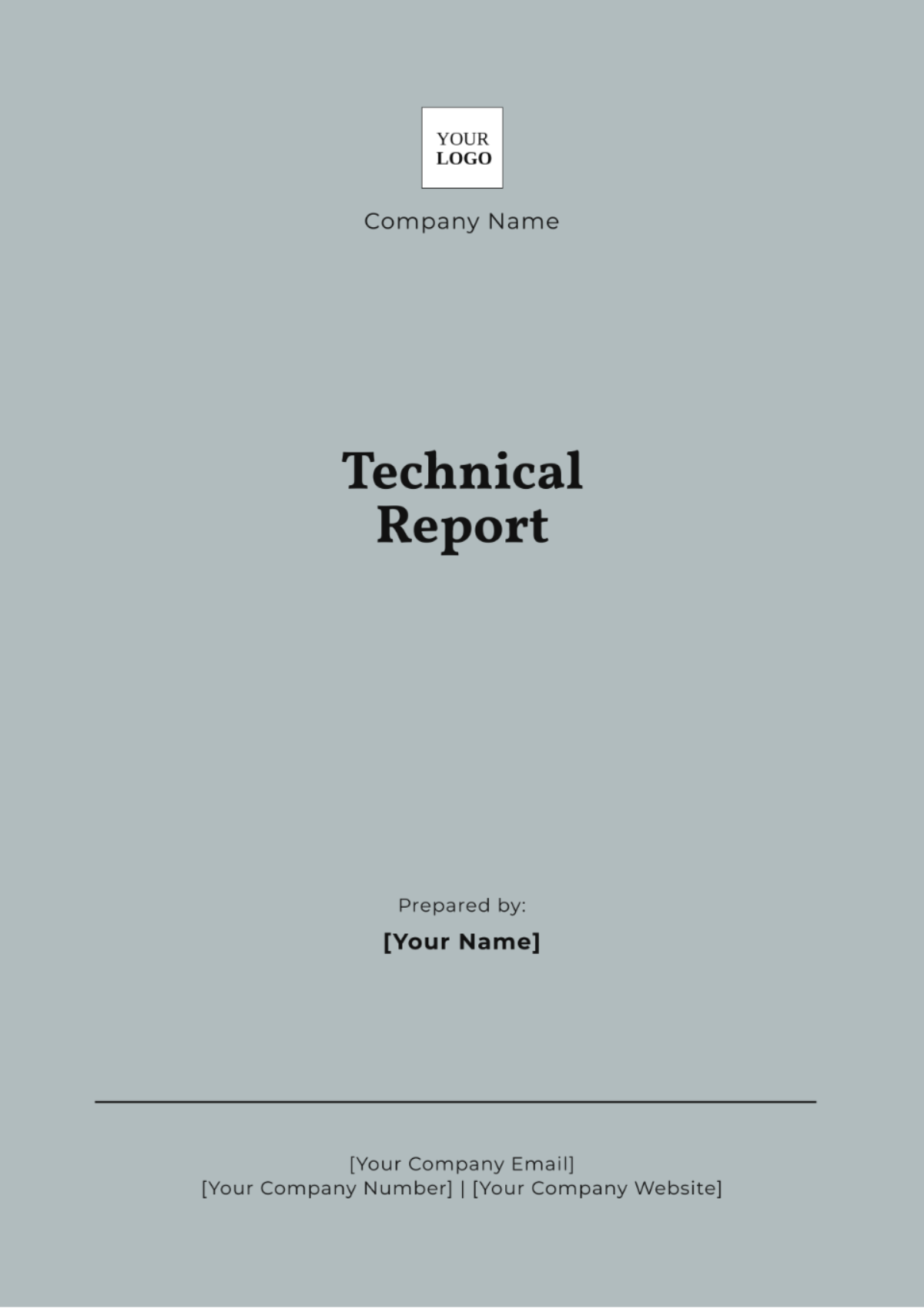 Technical Report Template