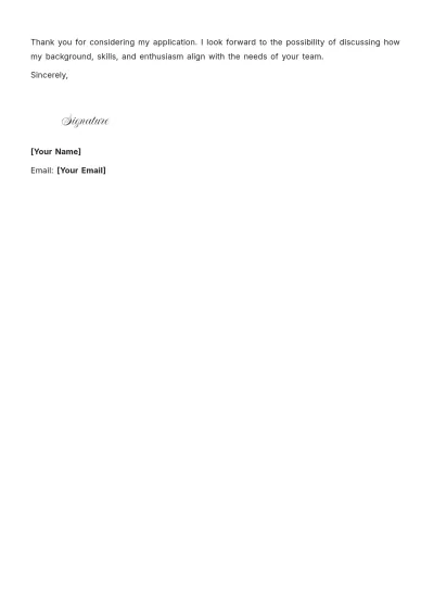 Free Warehouse Administrative Assistant Cover Letter to Edit Online