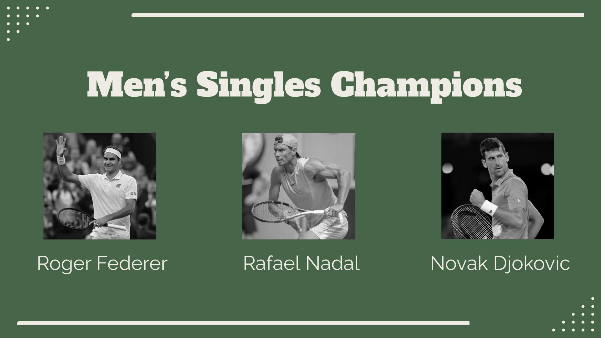 Free Wimbledon Trophy Presentation Template to Edit Online