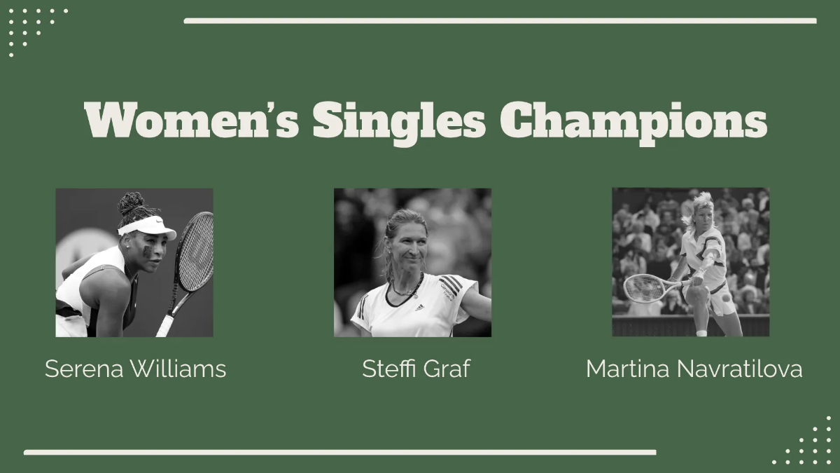 Free Wimbledon Trophy Presentation Template to Edit Online