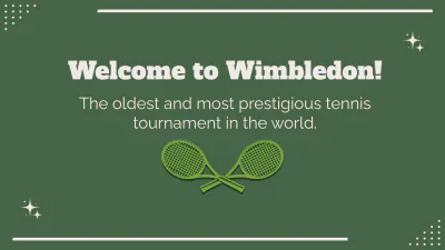 Free Wimbledon Trophy Presentation Template to Edit Online