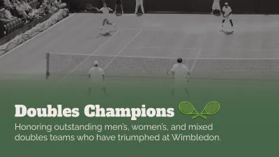 Free Wimbledon Trophy Presentation Template to Edit Online