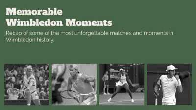 Free Wimbledon Trophy Presentation Template to Edit Online