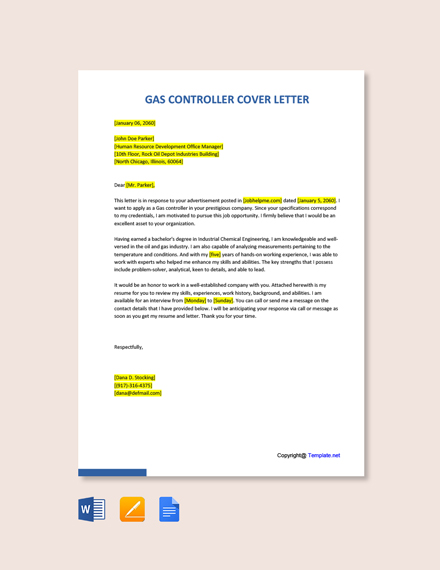 Best Resume Cover Letter Examples For Oil And Gas Industry Background   Gas Controller Cover Letter 