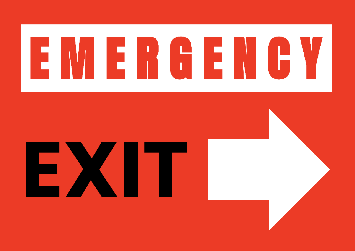 Architecture Emergency Exit Signage