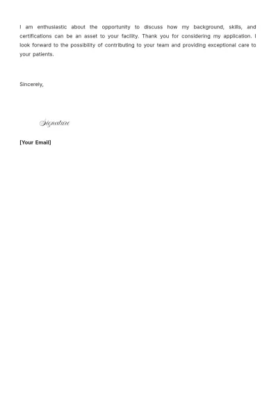 Free Licensed Vocational Nurse (LVN) Cover Letter to Edit Online