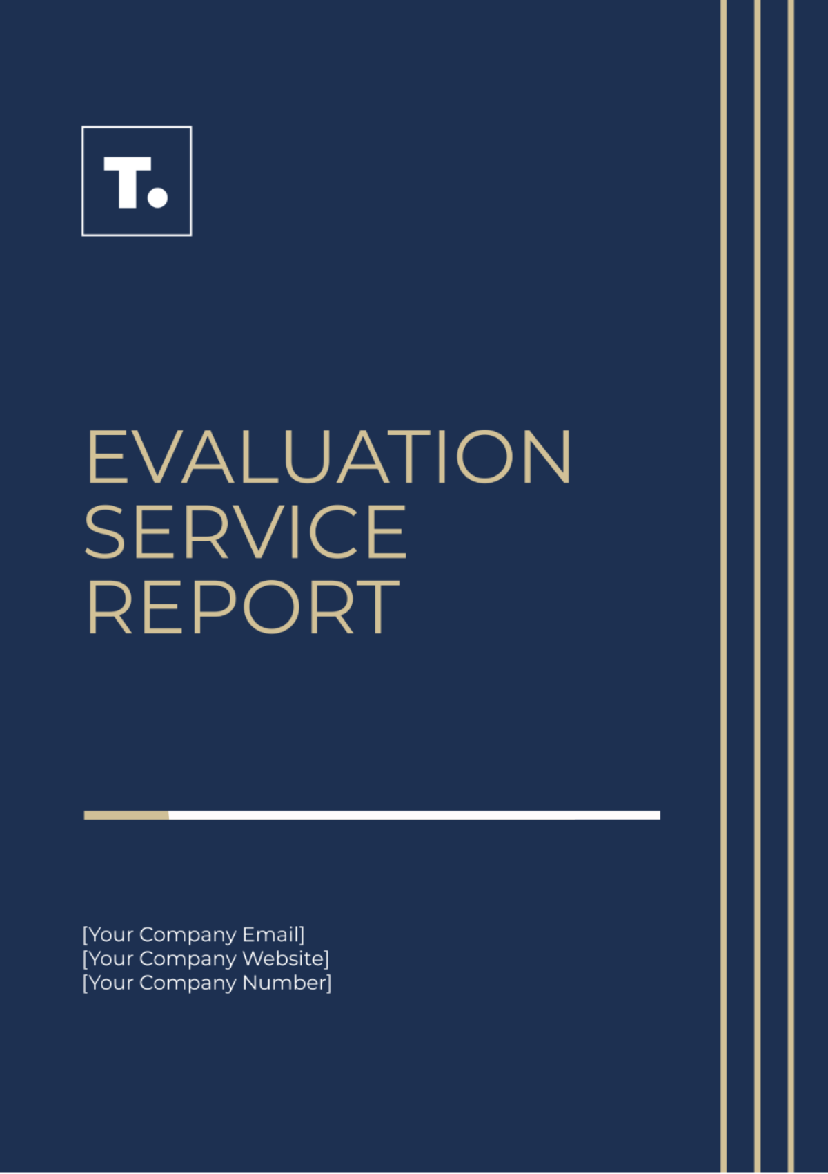 Free Evaluation Service Report Template