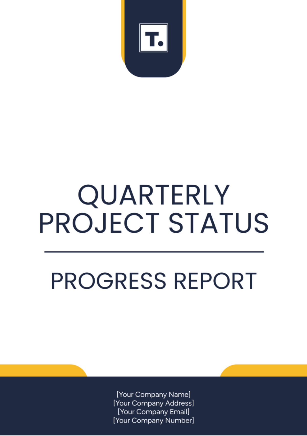 Quarterly Project Status Progress Report Template - Edit Online & Download