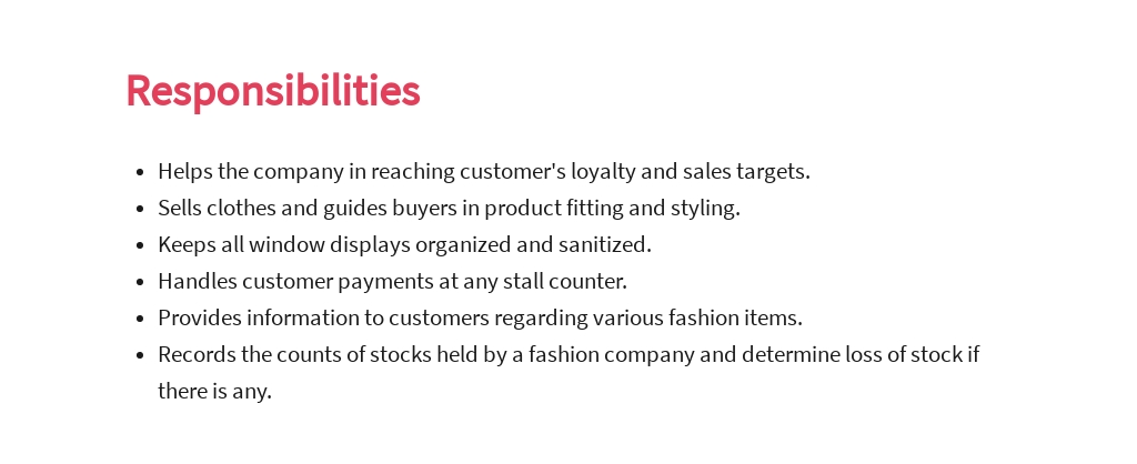 Free Fashion Sales Assistant Job Ad and Description Template 3.jpe