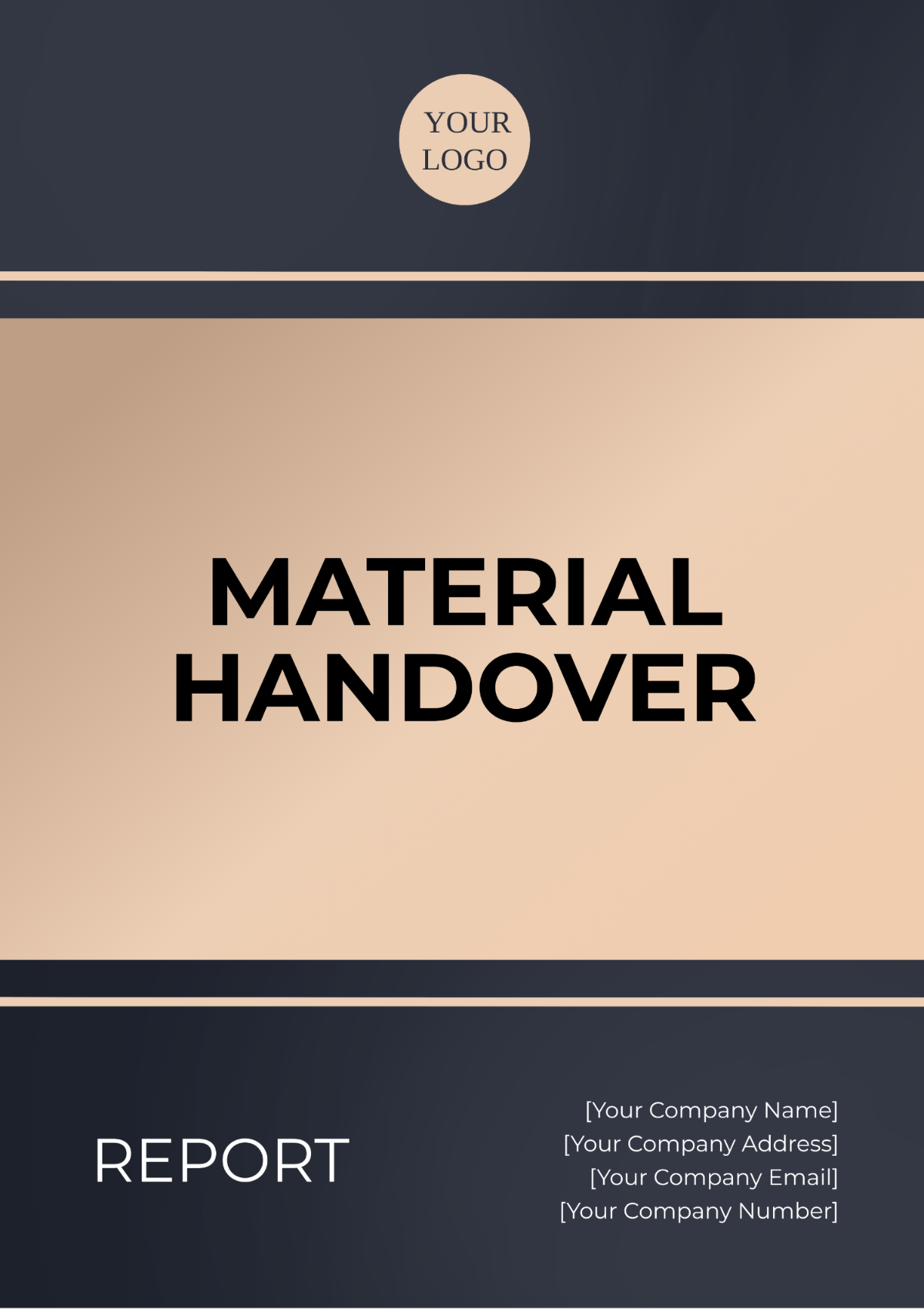 Material Handover Report Template