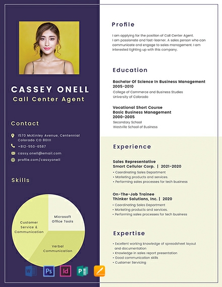 FREE Experience Resume Template - Word | PSD | InDesign | Apple (MAC ...