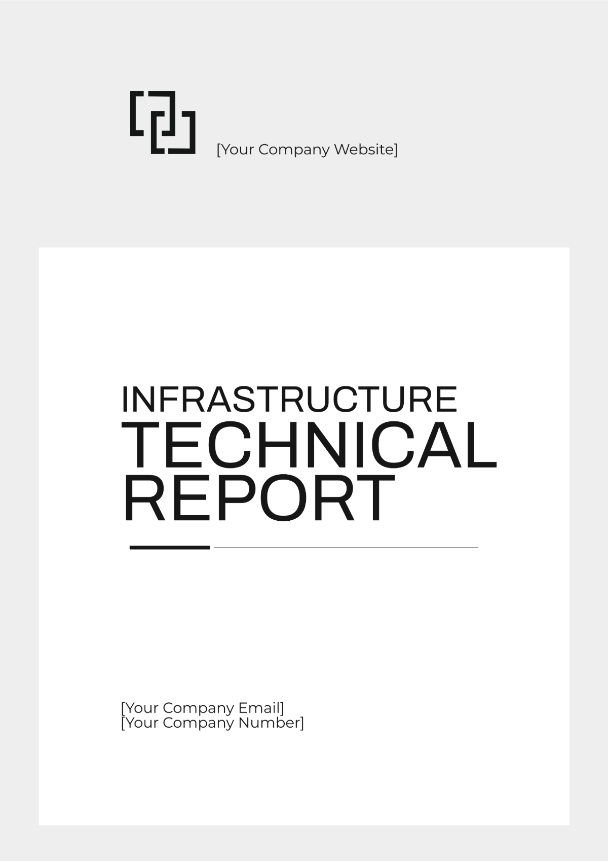 Infrastructure Technical Report Template