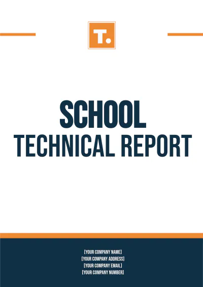 Free School Technical Report Template to Edit Online