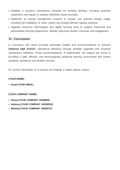 Free School Technical Report Template to Edit Online