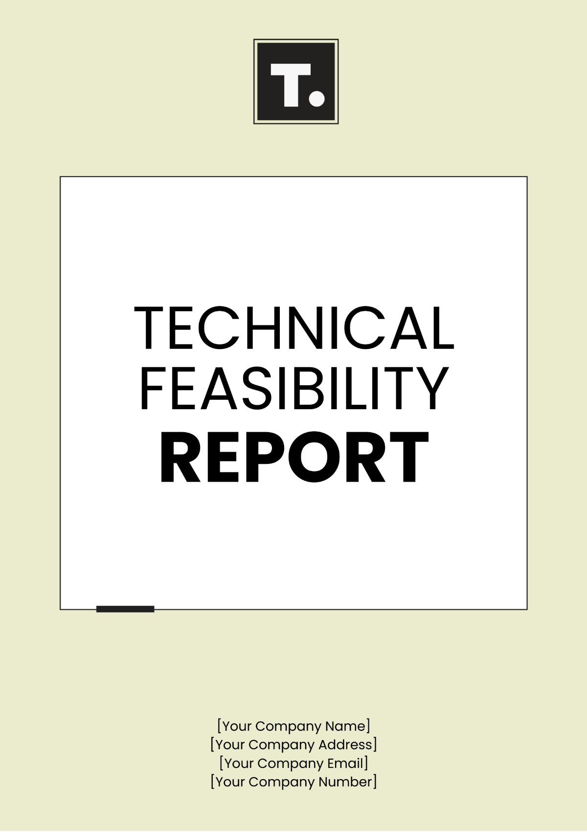 Technical Feasibility Report Template