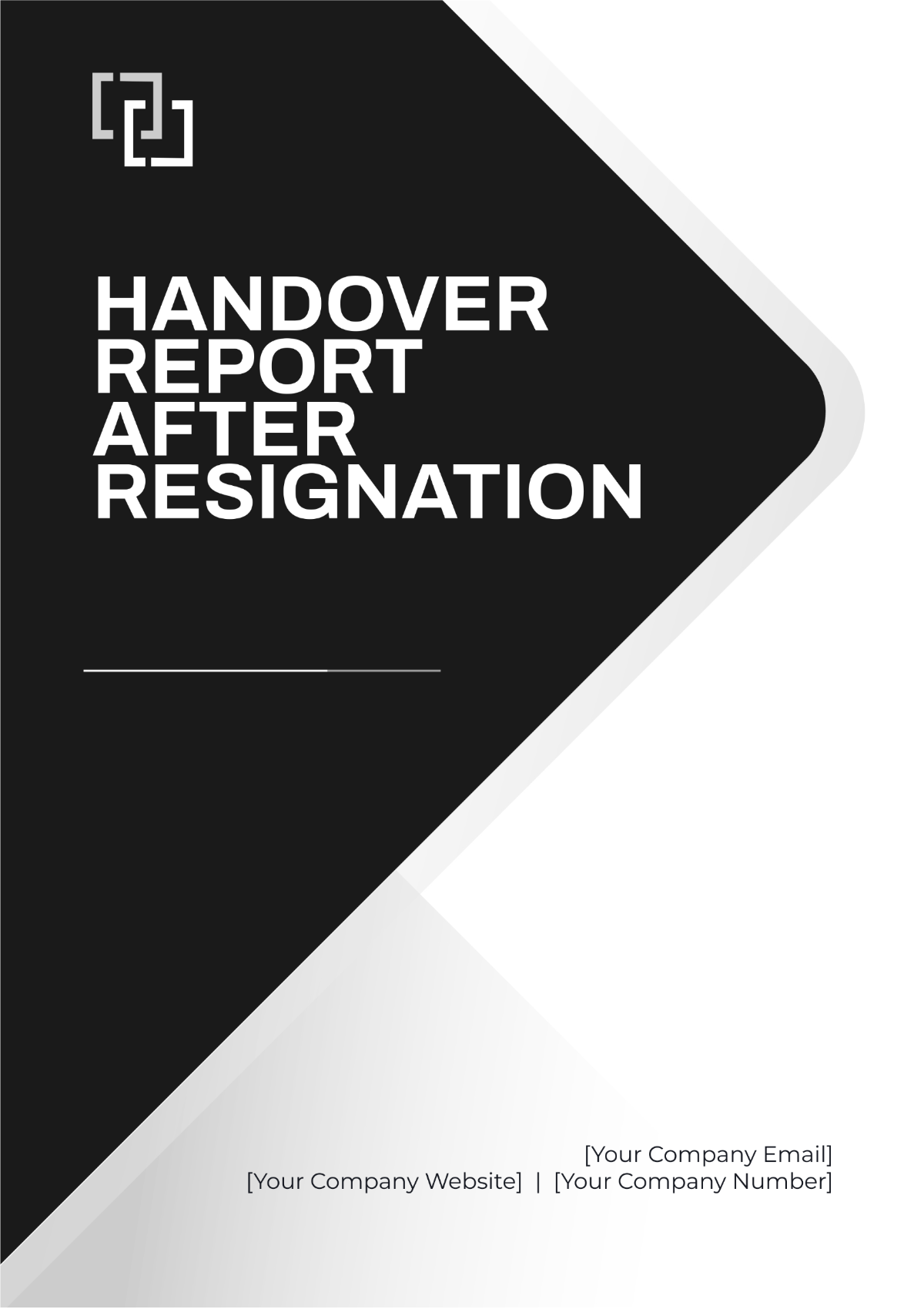 Handover Report After Resignation Template