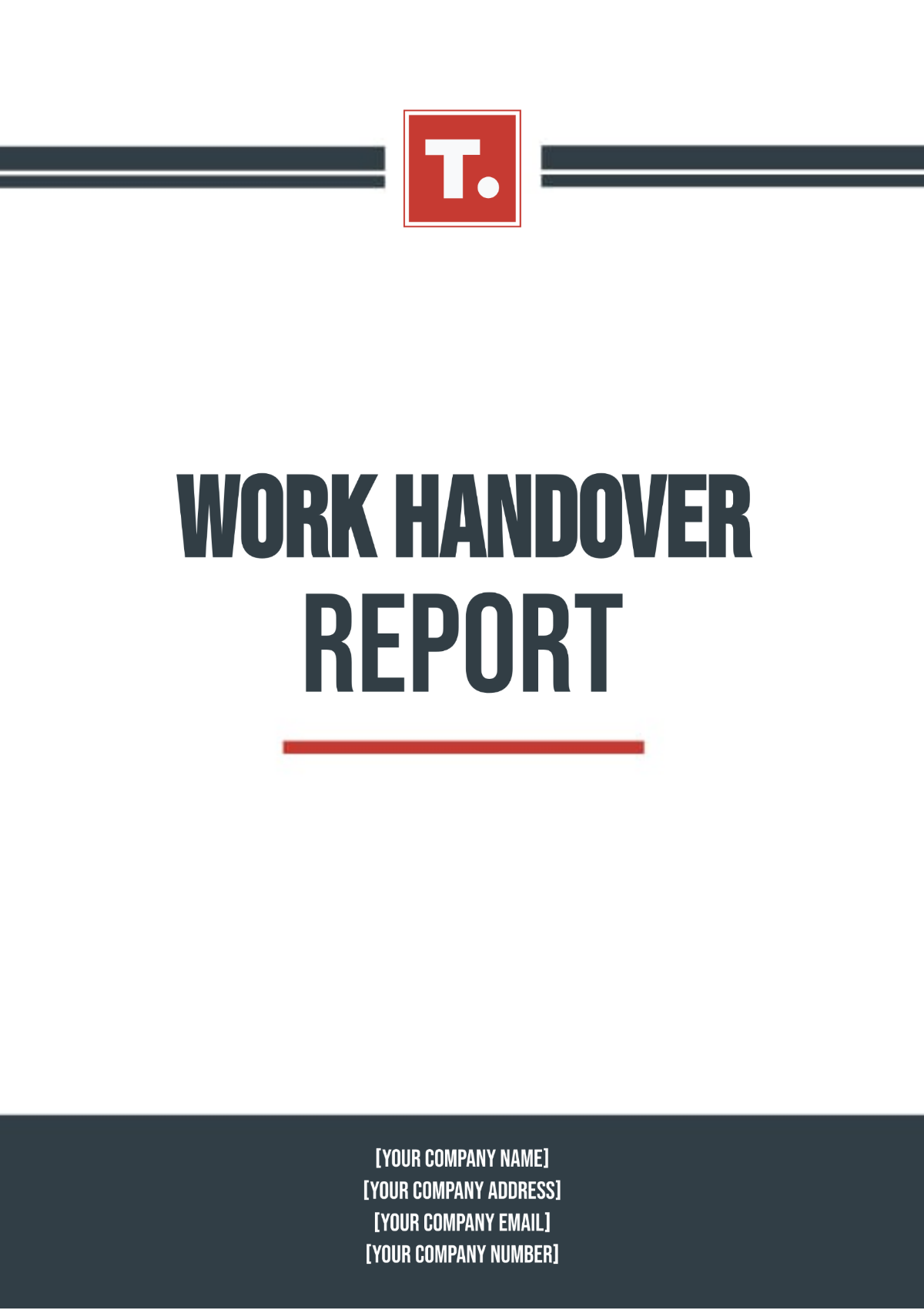 FREE Handover Report Templates Equipment Handover Document Template ...