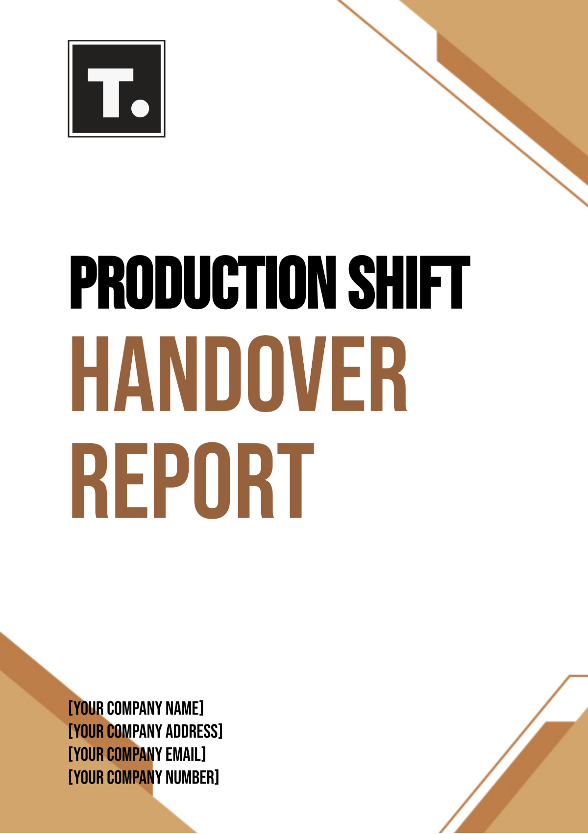 Production Shift Handover Report Template