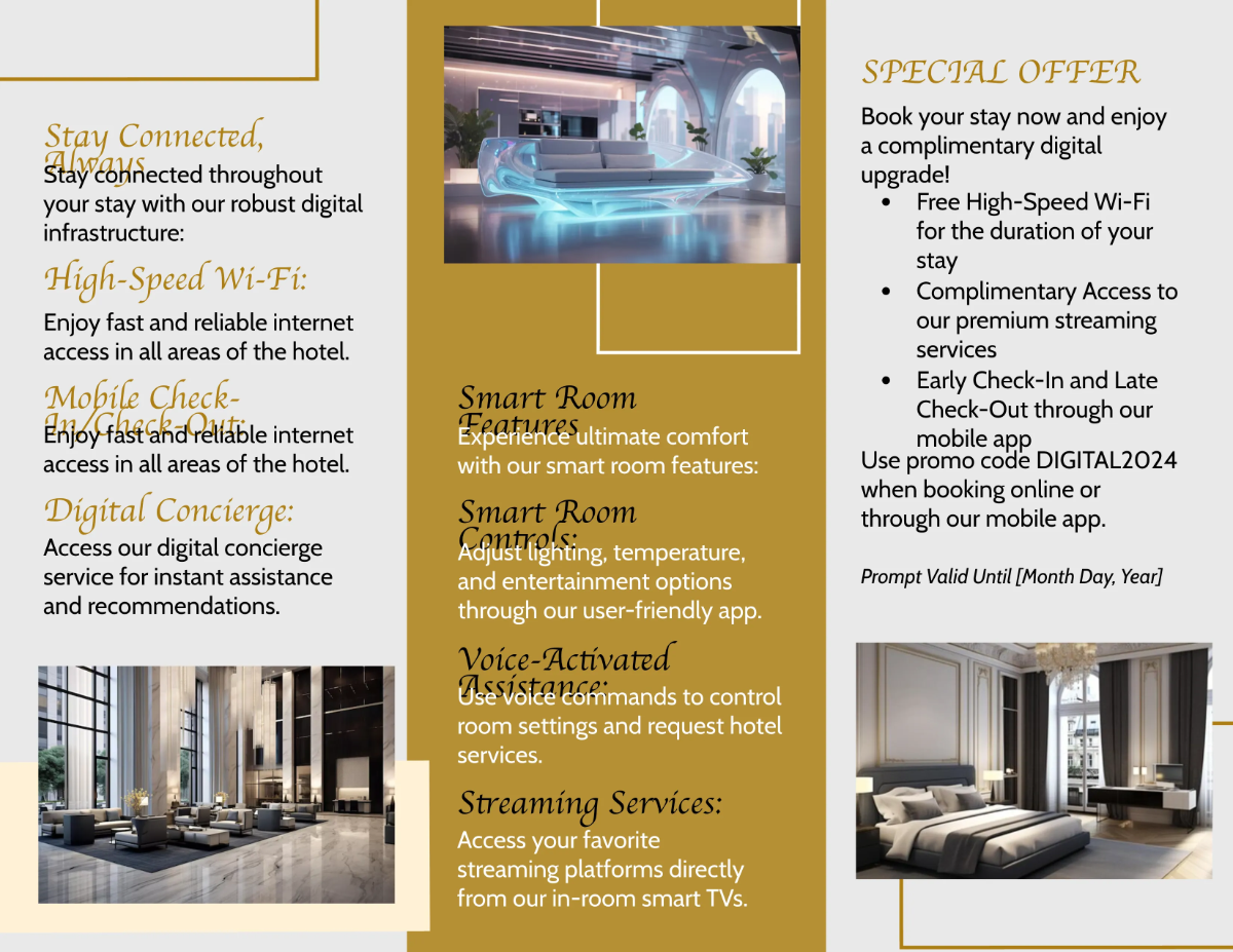 Free Hotel Digital Brochure Template to Edit Online