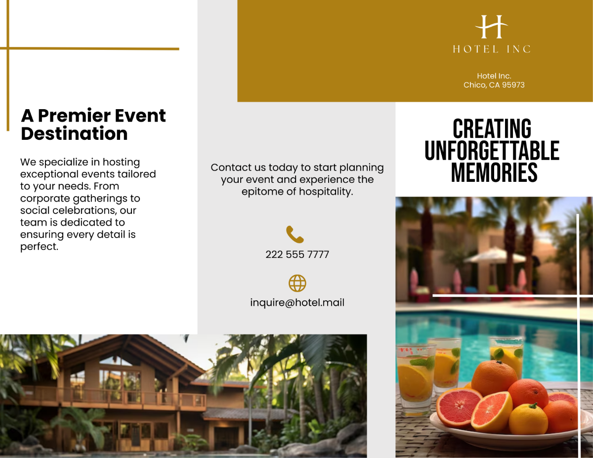 Hotel Event Brochure