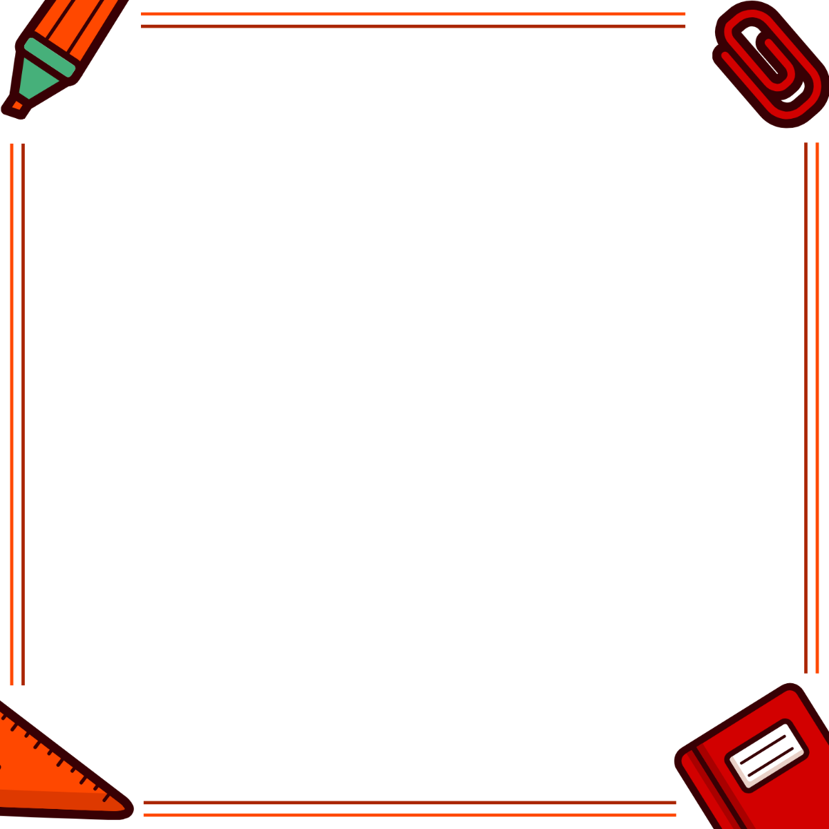 Border Back to School Clipart