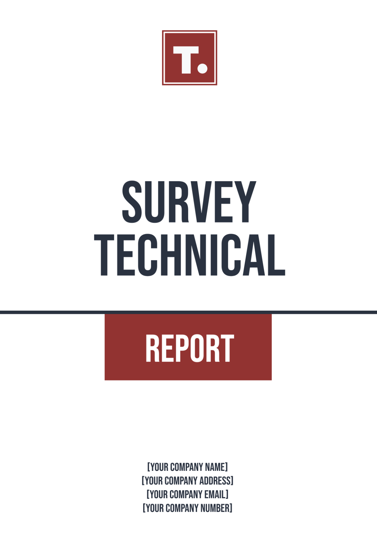 Survey Technical Report Template