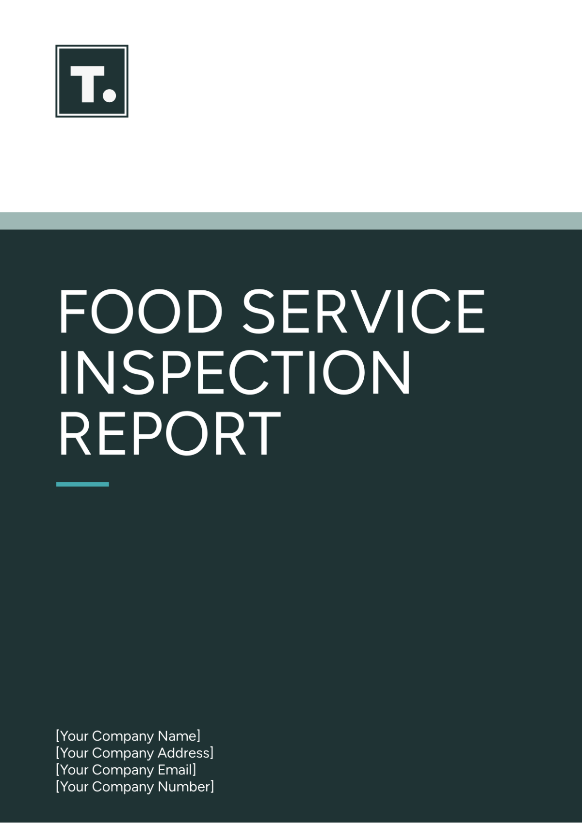 Food Service Inspection Report Template - Edit Online & Download