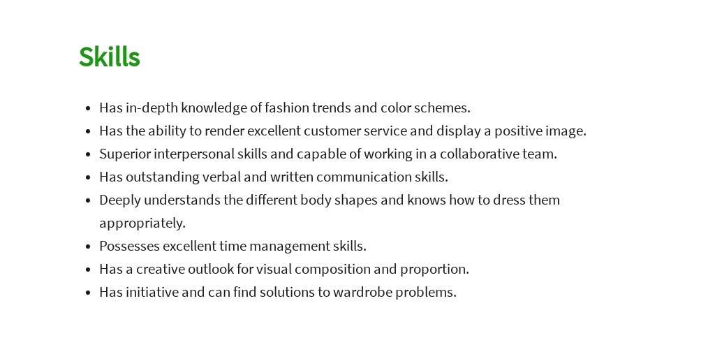 Free Freelance Fashion Stylist Job Ad and Description Template 4.jpe