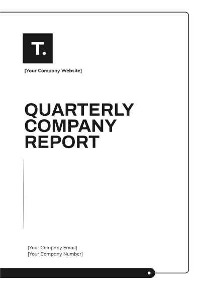Free Quarterly Company Report Template to Edit Online