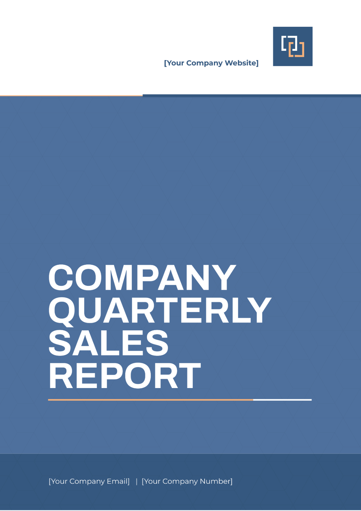 Company Quarterly Sales Report Template - Edit Online & Download