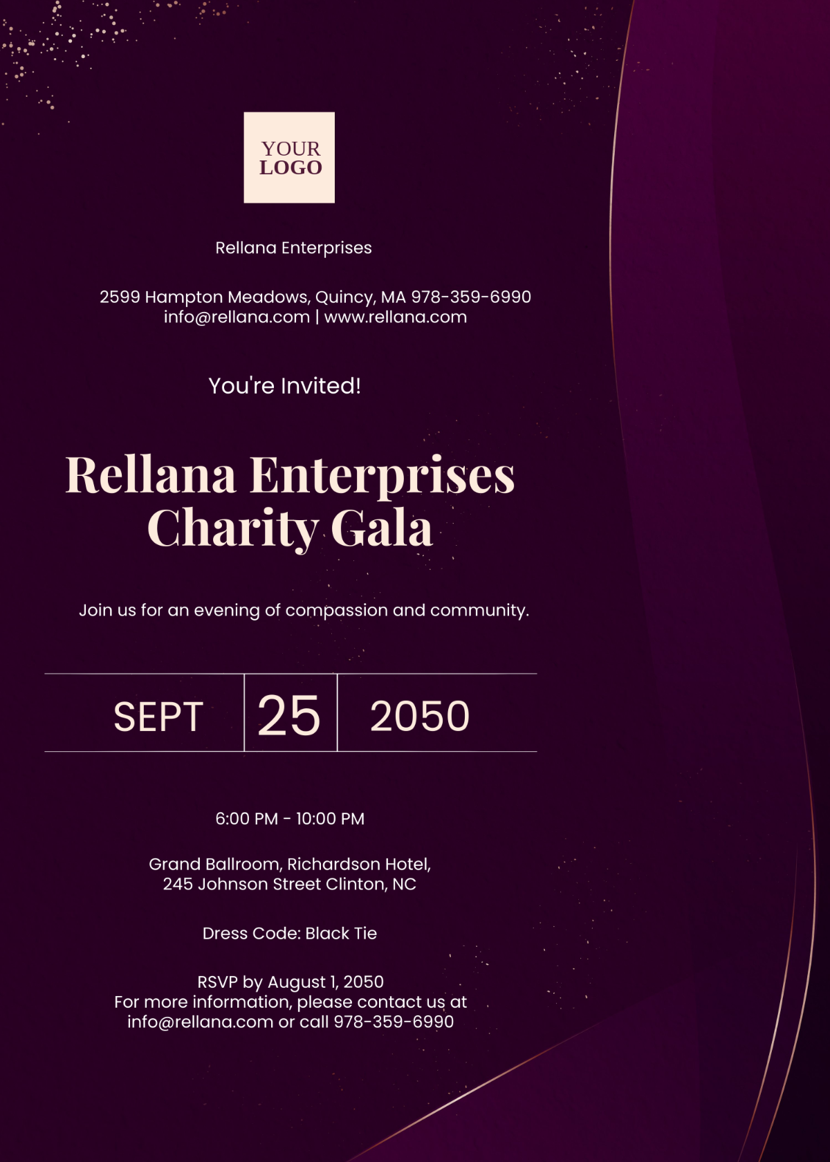 Company Charity Event Invitation