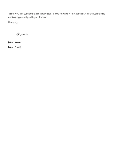 Free Field Engineering Cover Letter to Edit Online