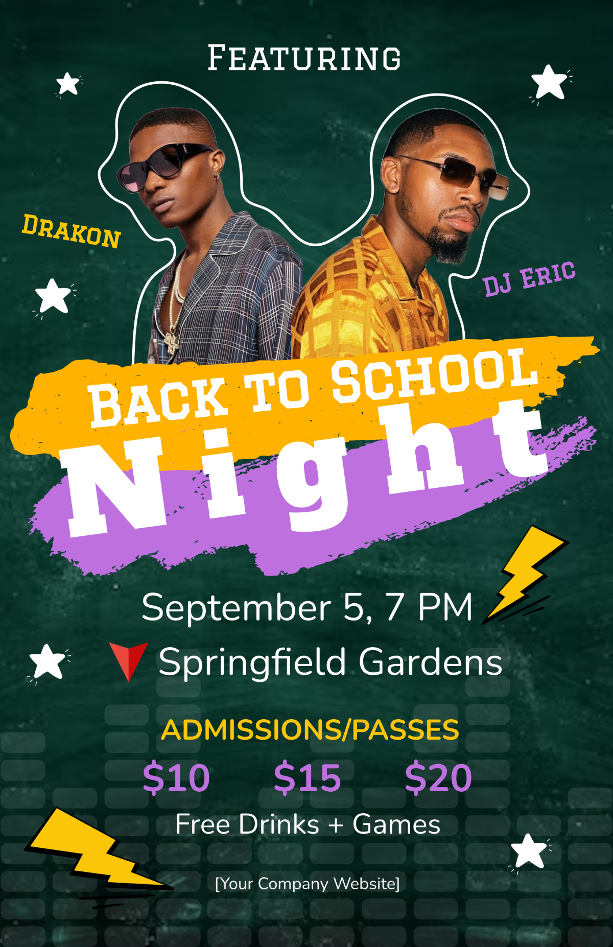 Back to School Night Poster Template - Edit Online & Download