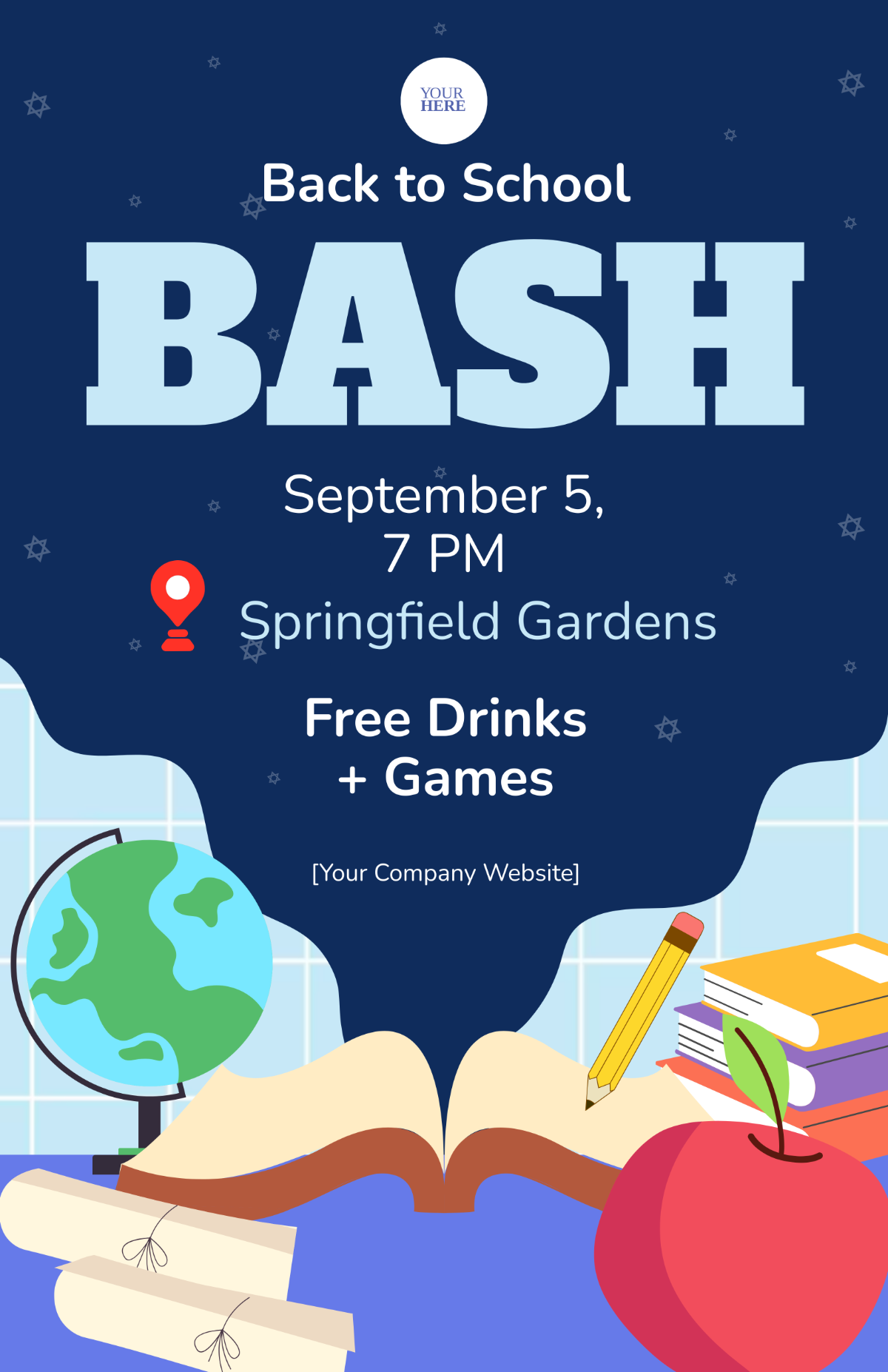 Back to School Bash Poster