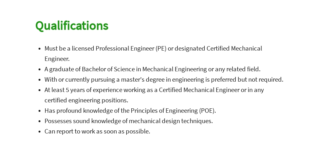 Free Certified Mechanical Engineer Job Ad and Description Template 5.jpe