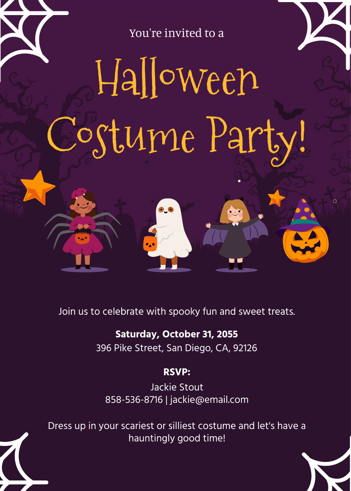 Kids Costume Party Invitation